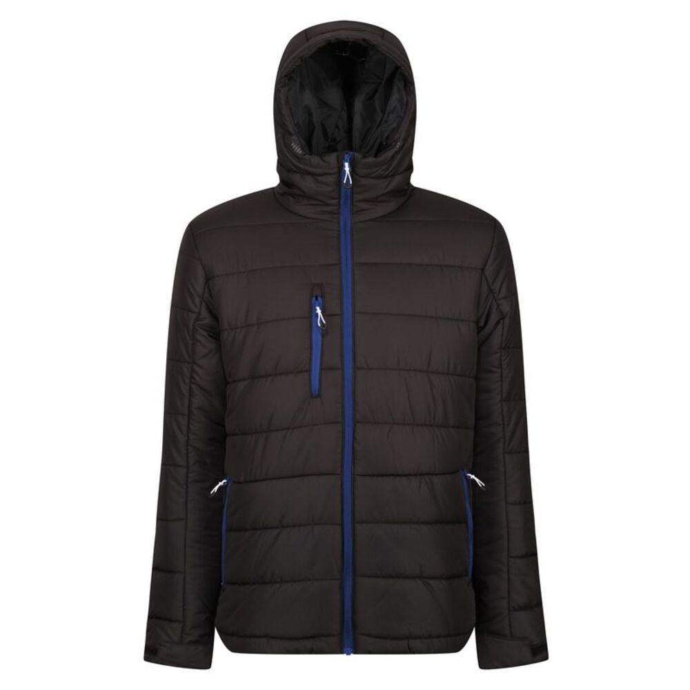 Regatta Professional Mens Thermal Padded Jacket / Black/New Royal